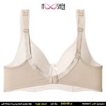 محصول شماره 2 سوتین نخی کرم فنردار بندطبی کاپ سی نوشه پوش کد-24301