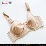 محصول شماره 8 سوتین نخی کرم فنردار بندطبی کاپ سی نوشه پوش کد-24301