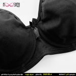 محصول شماره 11 سوتین نخی مشکی فنردار بندطبی کاپ سی نوشه پوش کد-24302