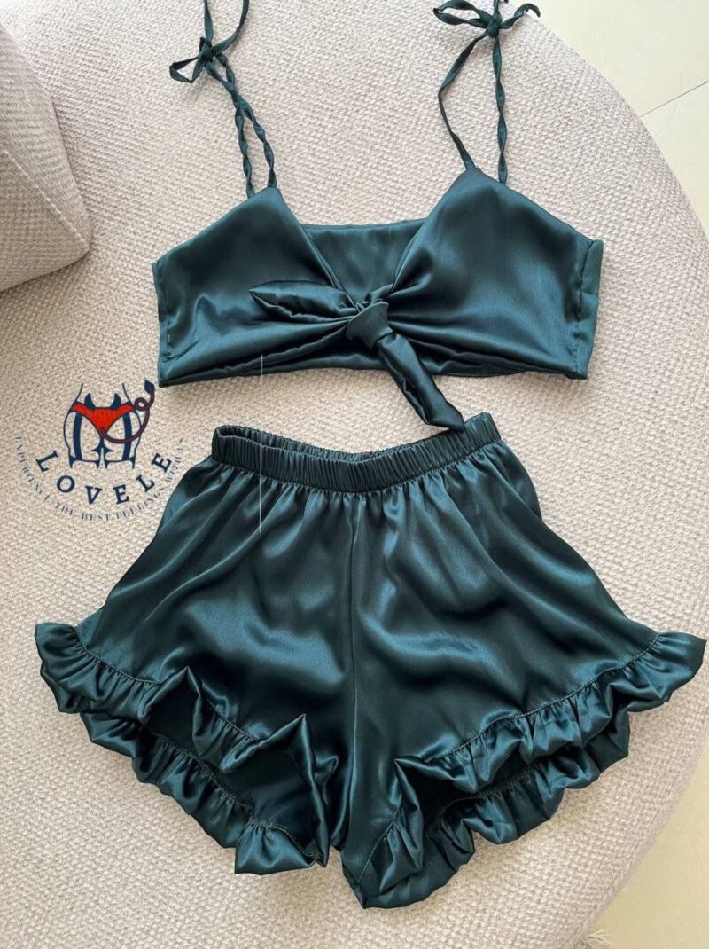 عکس محصول کله غازی ست لباس خواب فانتزی ساتن LOVELE-کد 8041