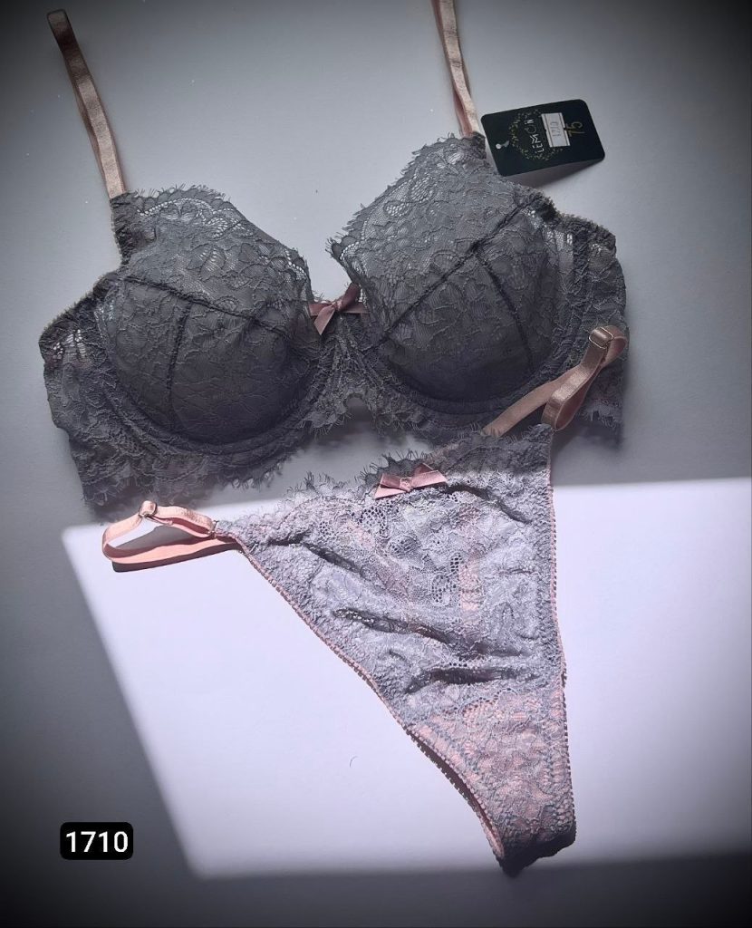 عکس محصول شماره 2 ست سوتین و شورت فانتزی فنردار لمون-کد1710