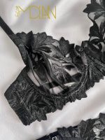 عکس محصول از طرح پارچه ست فانتزی گیپور فنردار مولان-کد0800