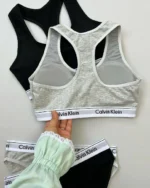 پشت کار-ست نیم تنه و شورت نخ پنبه Calvin Klein مرلین | کد 7224