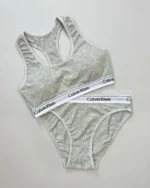 طوسی-ست نیم تنه و شورت نخ پنبه Calvin Klein مرلین | کد 7224