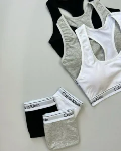 ست نیم تنه و شورت نخ پنبه Calvin Klein مرلین | کد 7224
