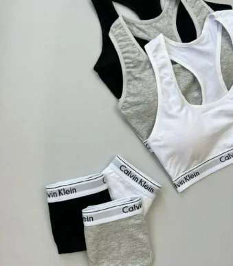 ست نیم تنه و شورت نخ پنبه Calvin Klein مرلین | کد 7224