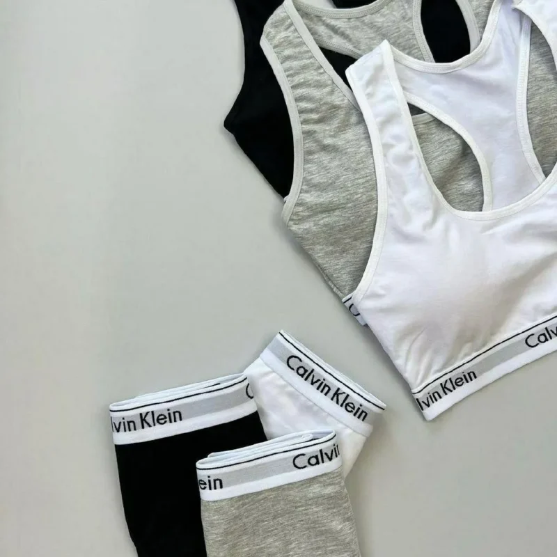 ست نیم تنه و شورت نخ پنبه Calvin Klein مرلین | کد 7224