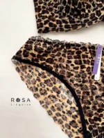 شورت-ست سوتین و شورت گیپور پلنگی رُزا ROSA-کد9506